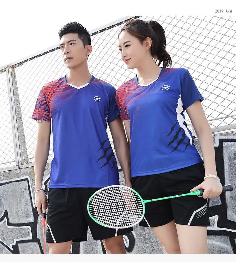 High End Tennis Shirt Women Men Badminton Top Shorts Skorts Table