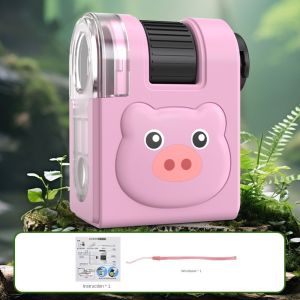 VERIDIAI 80x Magnification 80x Mini Microscope Pocket Size LED Flashlight Pocket Microscope Science Durable Portable Microscope Christmas Gifts