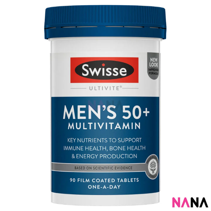 Swisse Men's Ultivite 50+ Multivitamin 90 Tablets (EXP:07 2025) | Lazada