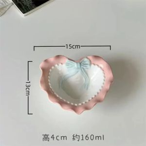 Love Cat Bowls Large Caliber Ceramic Bowl Pets Cute Puppies Kittens Pets Protecting The Neck Rice Bowl Cat Accessories Gifts2026