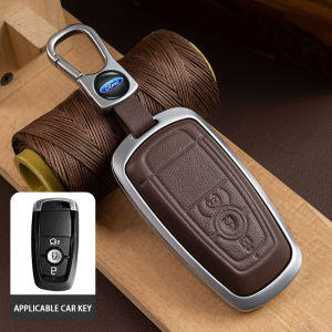 Cover Kunci Ford Ranger Raptor Ranger Wildtrak Ranger Sprot Everest Remote Car Leather Key Cover Case Accessories