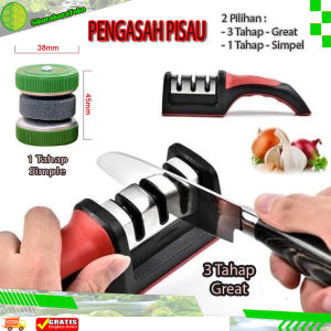 Alat Pengasah Pisau Gunting Dapur sharp Knife Sharpener 3 in 1
