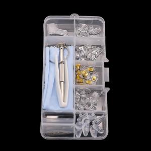 25 cặp vít kính miếng đệm phần mũi thay thế móc đeo tai Phụ kiện Kính mắt chống trượt Khăn Lau Cảnh tượng bộ đồ nghề điện