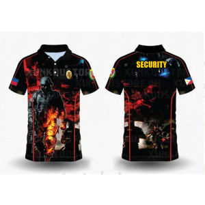 2025 เสื้อโปโลพิมพ์เต็มสำหรับเจ้าหน้าที่รักษาความปลอดภัย เสื้อโปโล เสื้อยืด เสื้อ 3D แบบซับลิเมชันเต็มสำหรับผู้ชายและผู้หญิง