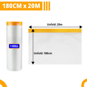 [1PC] Encora Multipurpose Dustproof Masking Film Plastik Sarung Furniture Shielding Film Waterproof Protective Film 防尘罩