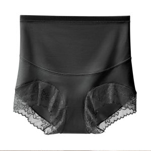 HEILOU  2 Pieces Women High Waist Body Shaper Panties Satin Seamless Butt Lifter Tummy Belly Control Shapewear