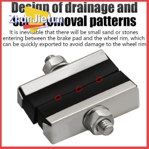 zhanjietun Bike Brake Blocks Rubber Cycling Part Tools MTB Mountain Road Bicycle Lightweight V-brake Shoes Pads Bicycle Accessories