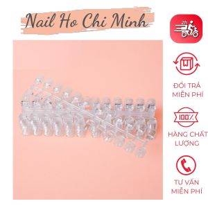 [Sản phẩm mới]Vỉ móng mẫu phom vuông tập sơn (1 bịch 10 vỉ 240 móng) - vỉ móng form vuông vẽ hoạt hình chuyên dụng