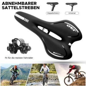 AUTOFun Breathable Silica Gel Bicycle Saddle MTB Seat Pad Spare Cycling Saddles(not include Seat Clamp)