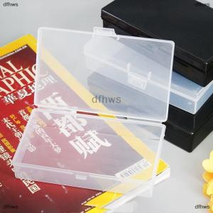 [COD] dfhws Transparent Plastic Storage Box Rectangle Organizer Stickers Box Desktop Container Snap Dustproof Durable Jewelry Storage Case