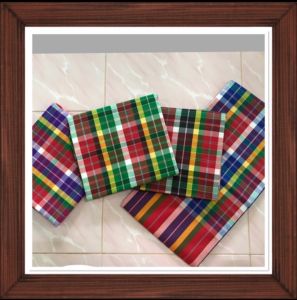 ผ้าขาวม้าอีสาน ผ้าไหม ผ้าพันคอ ผ้าตัดเสื้อ ผ้าขาวม้าลายสก็อต เนื้อดี ราคาโรงงาน เย็บแล้ว