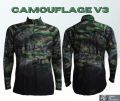 ลาย CAMOUFLAGE V3 เสื้อตกปลา JK Thailand เสื้อกันยูวี  ป้องกันรังสี UV 80% แห้งเร็ว. 