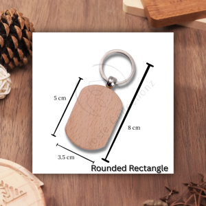 Personalized Wooden Keychain – Custom Engraving for Gifts