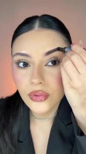 Brow-Fection Angled Brush & Dip Upgraded Microblading Eyebrow Pen Long Lasting Waterproof Easy To Color-Ash