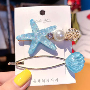 【VanHariacc】กิ๊บติดผมลายเปลือกหอยปลาดาวสไตล์เกาหลี