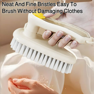 Household 2-In-1 Encrypted Stain Remover Brush Reusable Clothes Shoes Brush Multi-Functional Cleaning Brush Laundry Brush