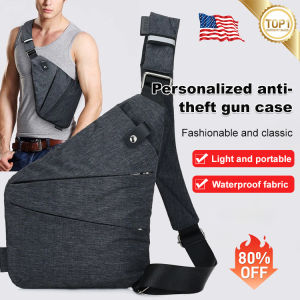 ✨Chest Bag Gold Multi-Functional Digital Storage Sports Bag for Men Wear-Resistant Water-Repellent Anti-Theft Inner Layer Smooth Zipper Chest Support Close-Fitting Gold Display. A popular multi-functional secure anti-theft chest bag.