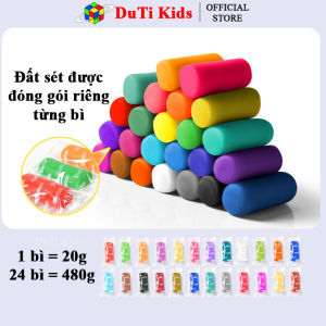 Đồ chơi nặn đất sét kèm khuôn làm bánh làm mì làm kem đất nặn tạo hình an toàn không dính tay
