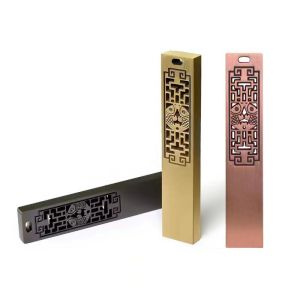 Elegant Retro Copper 64G/128G Waterproof USB Flash Drive with Traditional Chinese Patterns