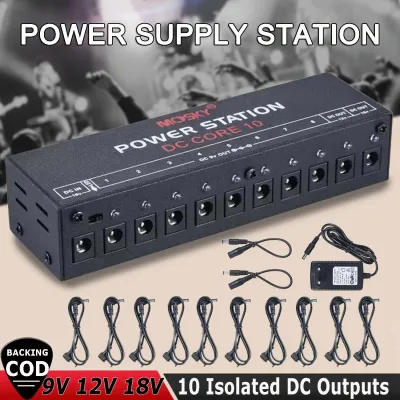 Mini Power Supply Station 10 Isolated DC Outputs for 9V 12V 18V Guitar Effect with Power Cables EU PLUG
