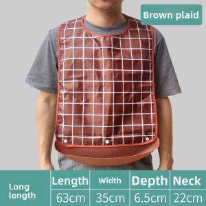 WININ S/M/L Yếm người lớn Chống thấm nước Chống bám bẩn Yếm ăn cho người lớn tuổi Có thể giặt Tạp dề Dụng cụ hỗ trợ ăn uống