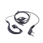 Baofeng 2 Pin PTT MIC Upgraded headphones With Noise Cancelling Microphone Tube In-Ear Earpiece for Kenwood TYT UV-5R BF-888S