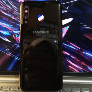 Samsung M30 Backdoor Backcase Tutup Belakang Casing Black