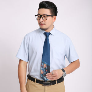 [Plus Size]L-10XL 12XL Mens Summer Short-Sleeved Thin  Casual Top Oversized Basic Professional Large Formal Business Shirts