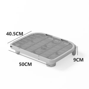 PRIMEPICKGLOBAL 19.6 นิ้ว แผ่นรองทิ้งขยะแมวสำหรับสัตว์เลี้ยง ป้องกันการพกพา ขยายสูง โต๊ะควบคุมการถูเท้าของแมว คุณภาพสูง สองชั้น แผ่นดักจับแมว ภายใน