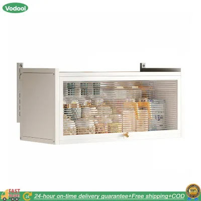 【24 hours Flash Delivery】 Wall-Mounted Kitchen Cabinet with Door Household Condiment Shelf Multi-Functional Seasoning Holder for Small Kitchen Appliances