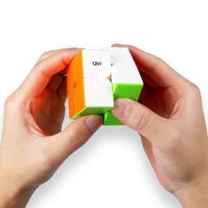 Bright 2x2 Magic Cube Puzzle for Kids - Fun Brain Teaser Toy with Smooth Rotation and Colorful Design