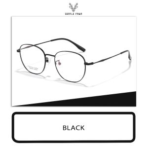 Gentle Fawn Frame Kacamata Titanium Ringan Kokoh Bentuk Kotak Lensa Plano Bisa Minus Fashion Pria Wanita Trendy Style 66376