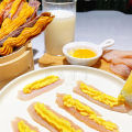 Snack Kucing Anjing Freeze Drying Daging Segar Snack Peliharaan Kering Kuning Telur+Susu Kambing. 