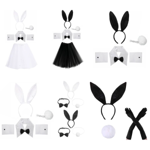 Easter Bunny Costume Set Bunny Cosplay Costumes For Women Rabbit Headband Costume Bunny Tutu Costume Carnival dress Up