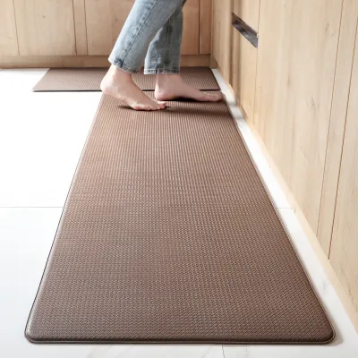 【Zhaozhao】PVC พรม กันน้ำ กันน้ำมัน กันเพรียง พรมปูพื้น แผ่นรองฝ่าเท้า พรมห้องครัว ครัว พรมหินเช็ดเท้า 75/150CM Floor Mat