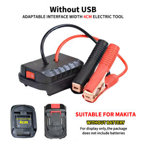 Car Jump Starter Li-ion Battery Adapter Portable Jump Starter for Makita Battery Dual USB Fast Charger Phone Power Bank Automotive Accessory Power starter