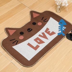 (HCM) Thảm Bali Hình Thú Ngộ Nghĩnh Có Đế Chống Trơn Hình Con Vật Mèo Gấu Bàn Chân Siêu Thấm