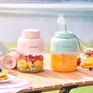 SELENAAL USB Charging Electric Juicer Cup Multifunctional Large Capacity Portable Blender Cup Kitchen Accessory Small Juice Ton Bucket Household