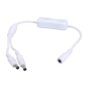 5.5x2.1 MÉT dc5521 Y cáp điện phân tách nữ để tăng gấp đôi nam mở rộng với Switcher cho LED và CCTV 37cm