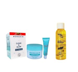 Paket Glowing Nasa - Glow + COFC - Moreskin + Facial Cleanser - Moreskin glow - Ratu Kosmetik Online