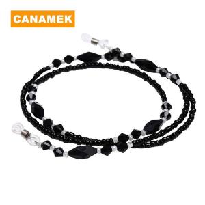 【CANAMEK】 Beads Beaded Eyeglass Cord Reading Glasses Eyewear Spectacles Chain Holder
