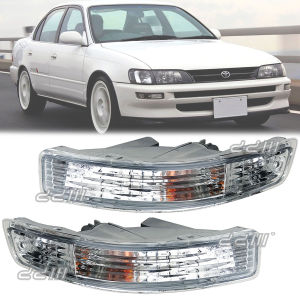 [READY STOCK](Short Type)DEPO Toyota Corolla SEG AE100 AE101 1994-1995 Bumper Signal Lamp Signal Light (Crystal)(1 Pair)