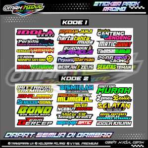 STICKER PACK KATA KATA VIRAL / STICKER KATA KATA TERBARU / STICKER HELM / STICKER TUMBLER / STICKER PACK MOTOR