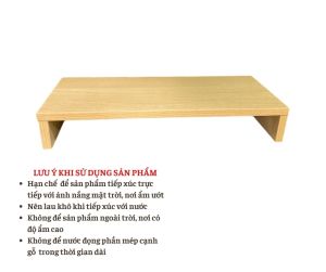 Sweet Homes - Kệ kê máy tính để bàn kệ gỗ chống gù cho chó mèo dày 17mm tiện dụng không có lỗ vít trên bề mặt
