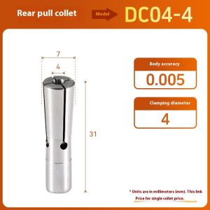 DC Collet Chucks Pull Back Extension Rod Engraving Machine Chuck DC6 DC8 C12 High Precision CNC Tool Holder Elastic Spring Chucks