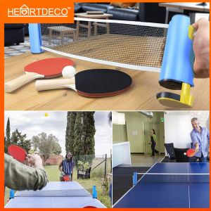 Portable Retractable Table Tennis Set Adjustable Free Expansion  Table Tennis Net and Racket Set