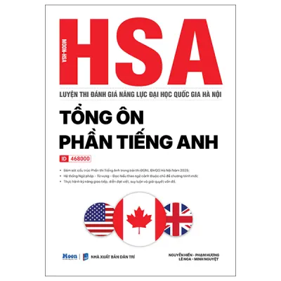 Fahasa - Sách - HSA - Luyện Thi Đánh Giá Năng Lực Đại Học Quốc Gia Hà Nội - Tổng Ôn Phần Tiếng Anh