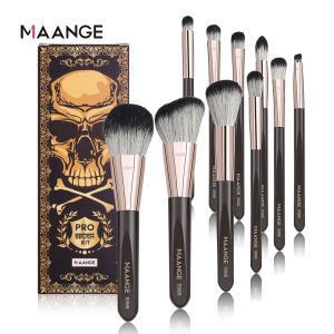 MAANGE 10 Pcs Professional Makeup Brush Eyeshadow Blush Loose Powder Brush Makeup Tool (with box)