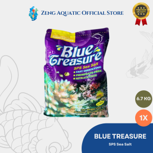 Blue Treasure SPS Sea Salt 67 kg Garam Laut Sintetis Reef Tank Coral SPS Larut Cepat by Zeng Aquatic