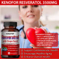 ผลิตภัณฑ์เสริมอาหาร Resveratrol ช่วยต่อต้านวัยของผิวหนังและหัวใจและสุขภาพหัวใจและหลอดเลือดสำหรับทั้งชายและหญิง. 